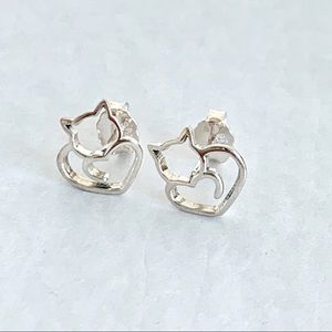 🆕Cat Earrings Sterling Silver